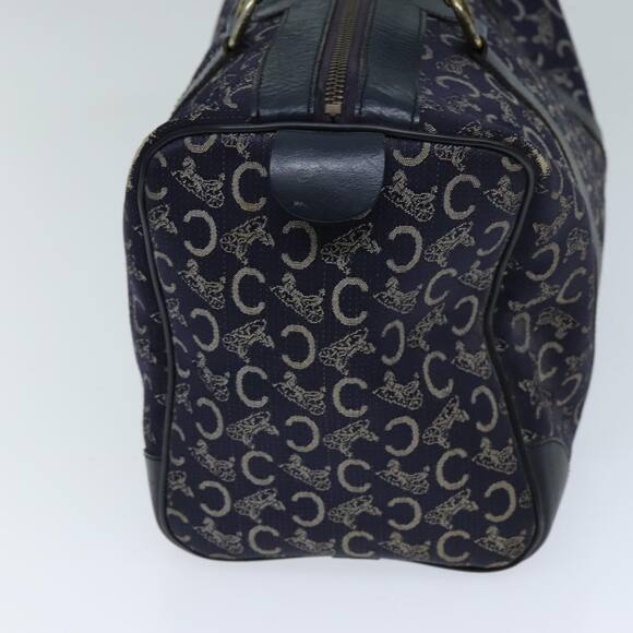 CELINE C Macadam Canvas Hand Bag Navy - Picture 3 of 16